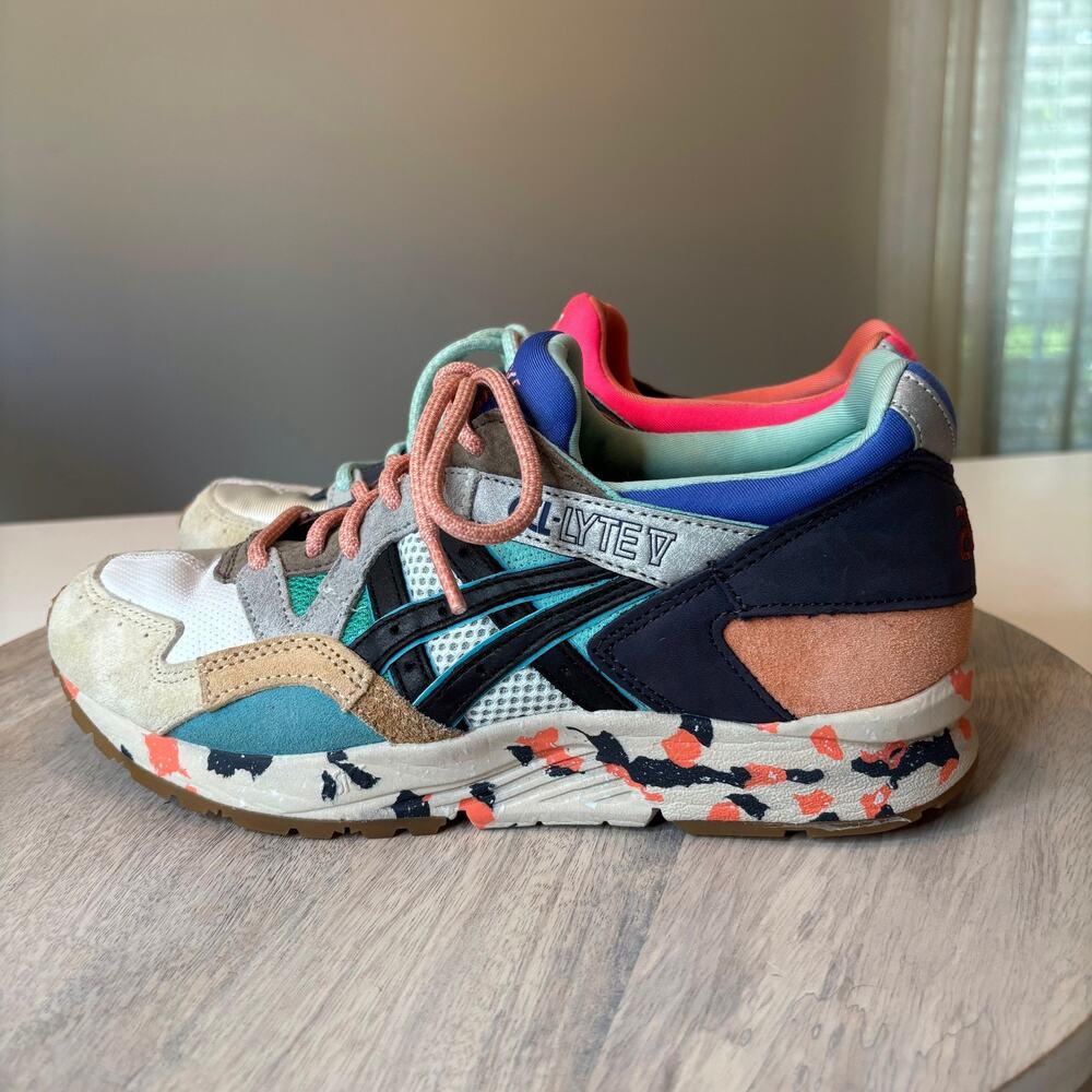 ASICS GEL-Lyte 5 V RE:MATERIAL Pink Aqua 1201A871-961 Men's 7 Women's 8.5 Rare - Picture 2 of 9